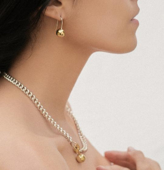 Jacqueline Rose Drop Earrings in Bronze