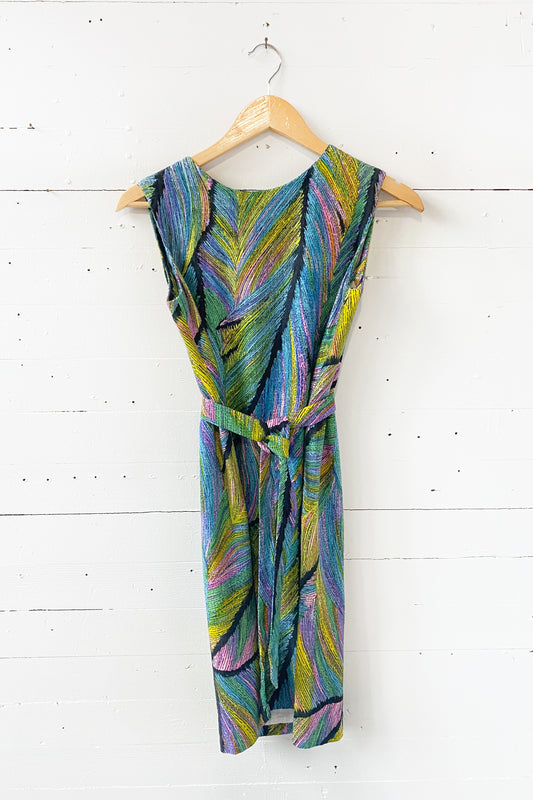 Vintage 60's New Moh Long Raw Silk Mini Dress