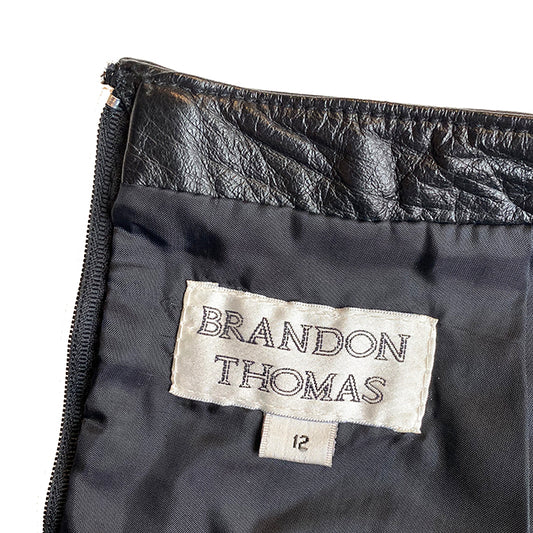 Vintage Brandon Thomas Leather Skirt