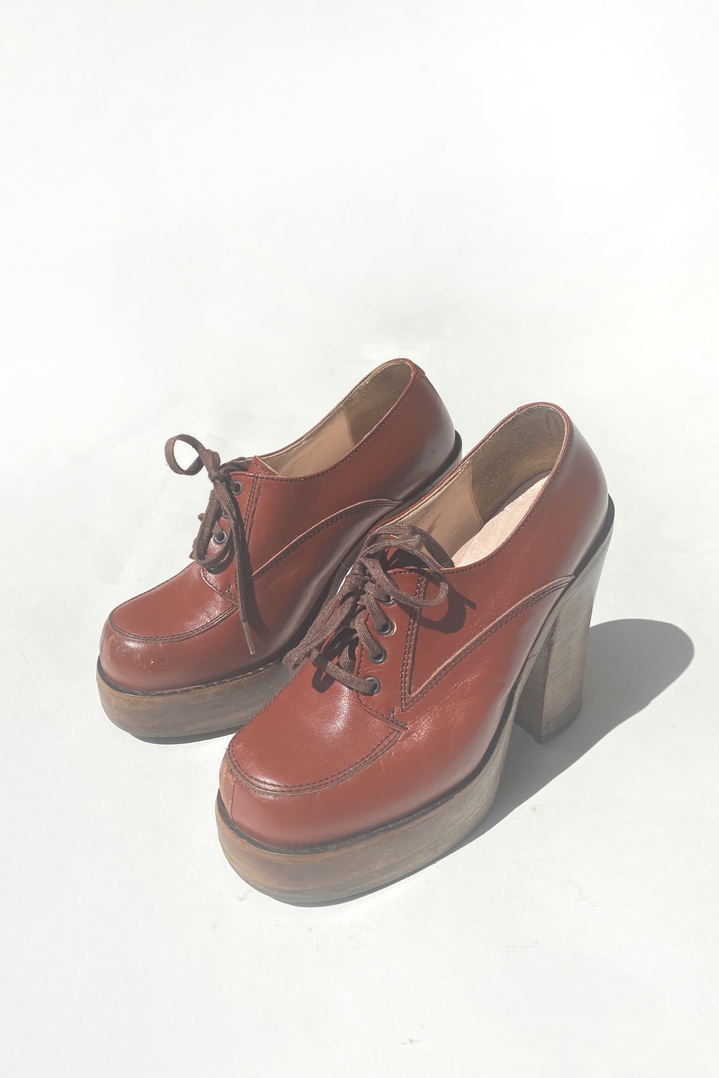 70's Platform Lace Ups