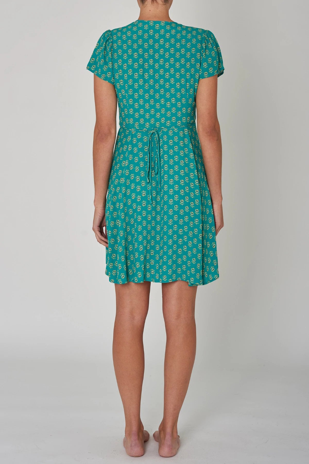 ROLLA'S Cleo Emmylou Wrap Dress in Teal