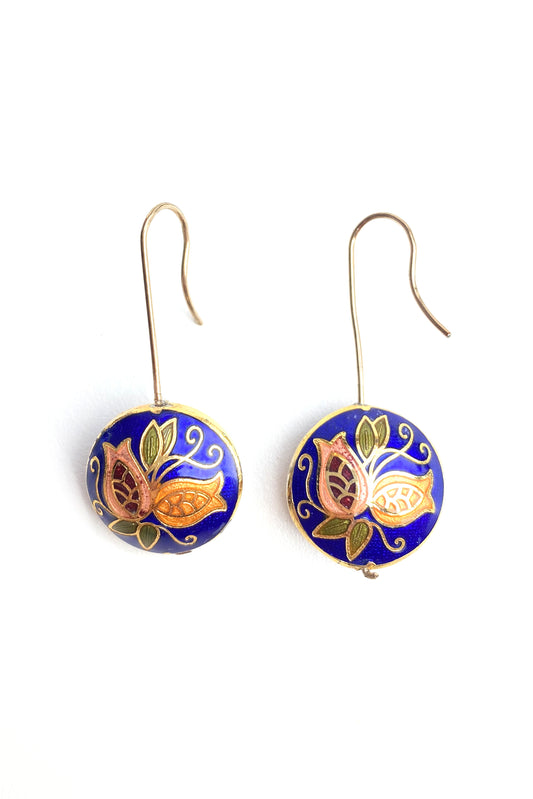 Cloisonne Enamel Drop earrings