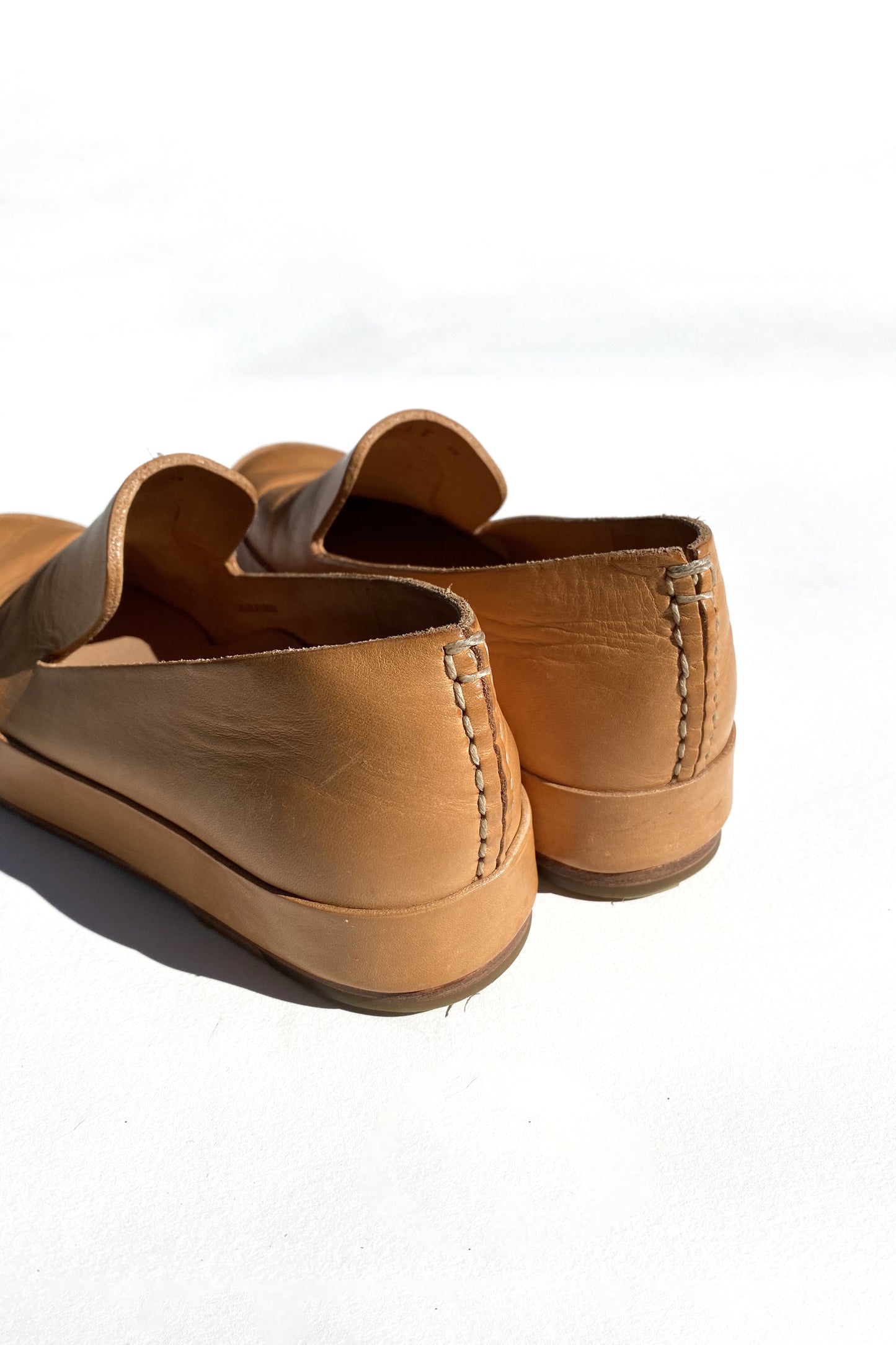 Leather Feit Loafers