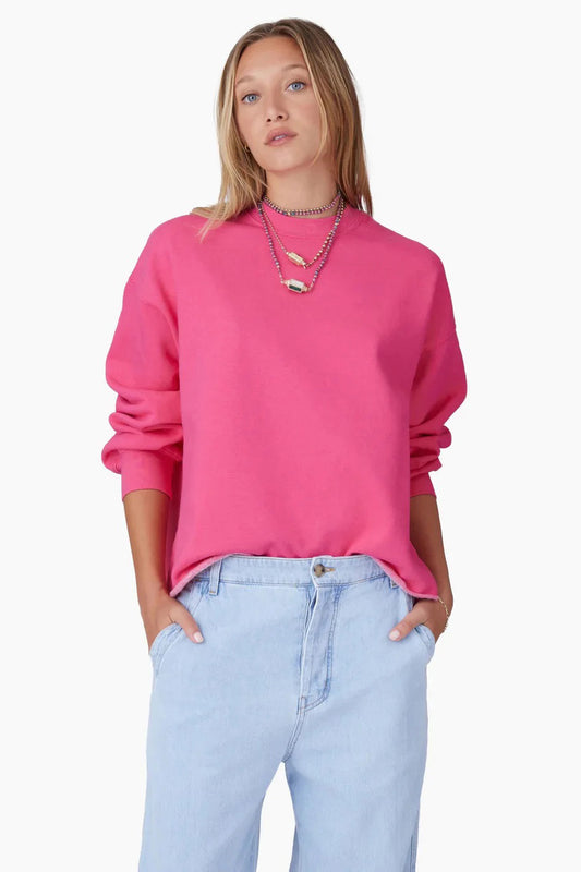 XIRENA Honor Sweatshirt in Fiesta Pink