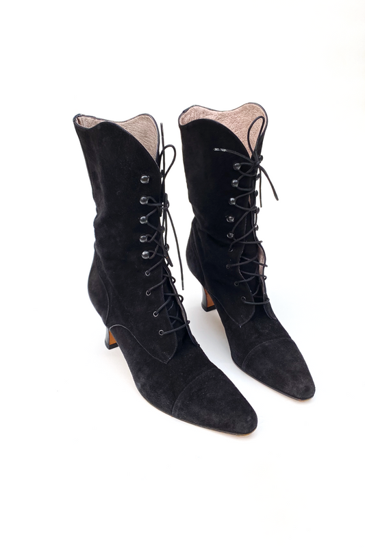 Vintage Phyllis Poland Lace Up Boots